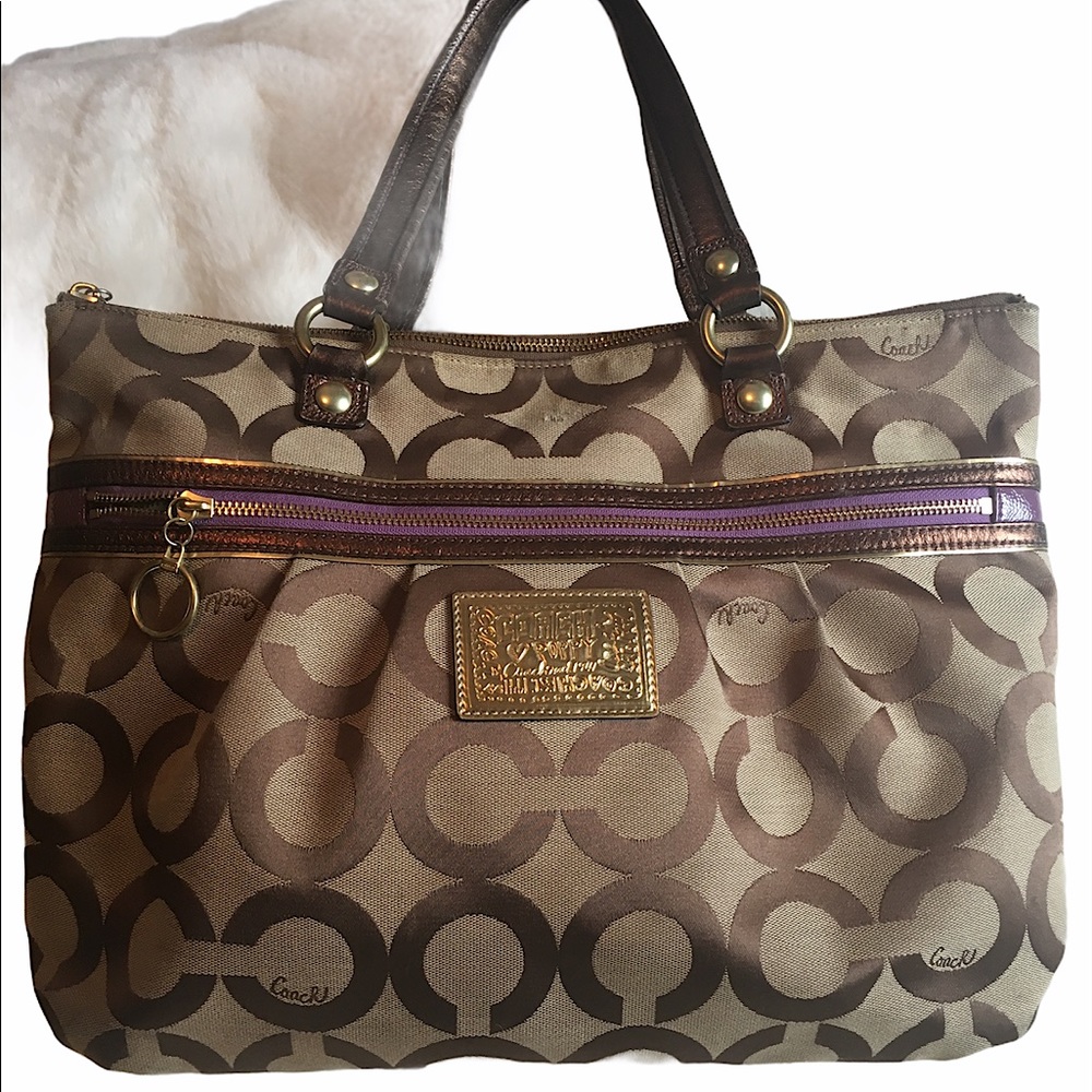 Y2k Authentic Coach oversized poppy edition purse